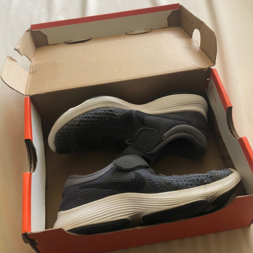 Dark Grey and white, Nike Sneakers size 12c